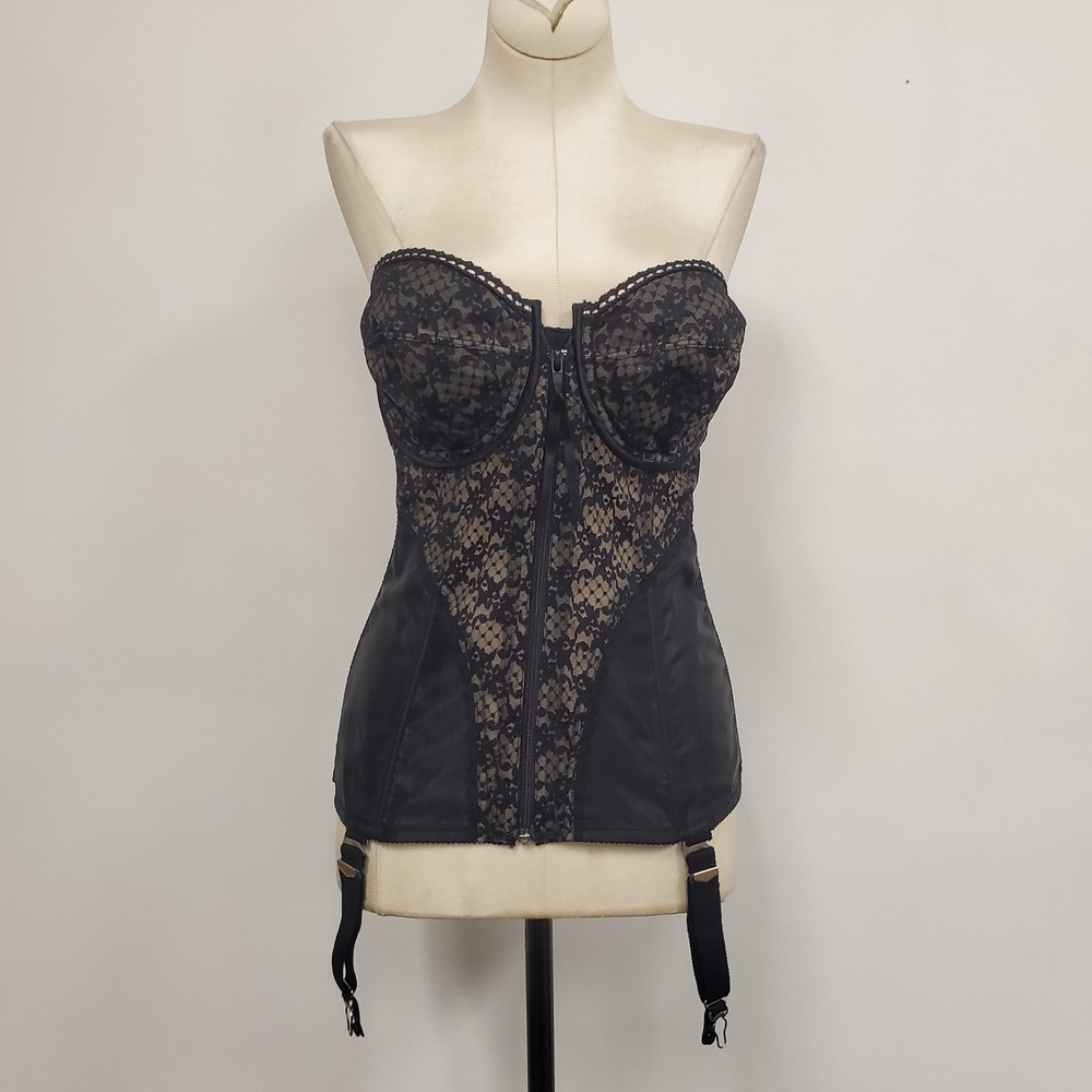 Vintage Lady Marlene Womens Whimsigoth Fairy Grunge Corset Top Size 40C Black